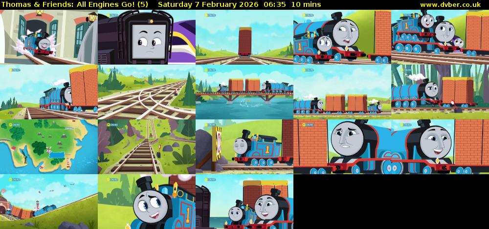 Thomas & Friends: All Engines Go! (5) Saturday 7 February 2026 06:35 - 06:45