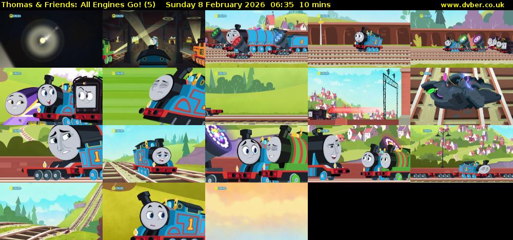 Thomas & Friends: All Engines Go! (5) Sunday 8 February 2026 06:35 - 06:45