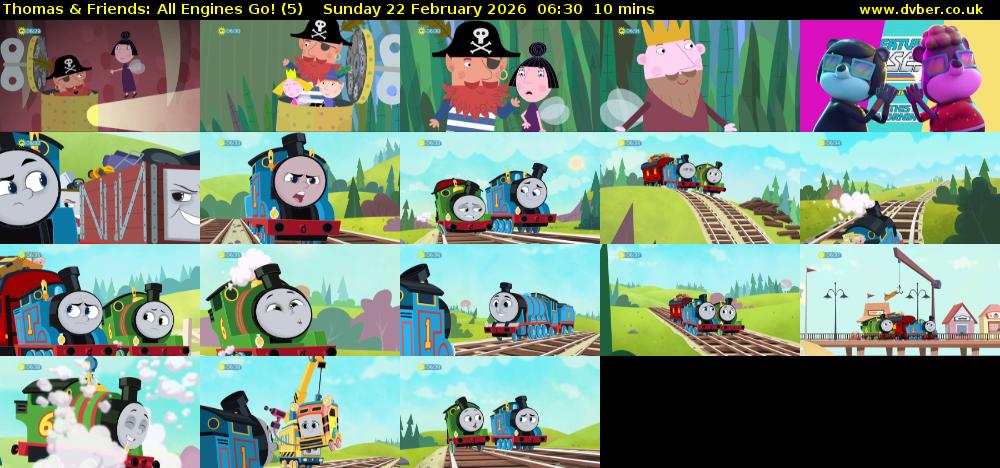 Thomas & Friends: All Engines Go! (5) Sunday 22 February 2026 06:30 - 06:40