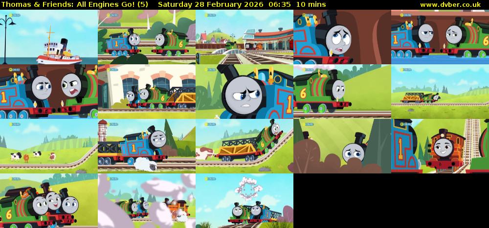 Thomas & Friends: All Engines Go! (5) Saturday 28 February 2026 06:35 - 06:45