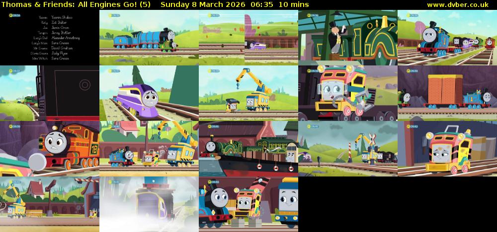 Thomas & Friends: All Engines Go! (5) Sunday 8 March 2026 06:35 - 06:45
