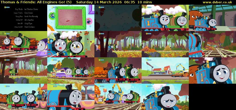 Thomas & Friends: All Engines Go! (5) Saturday 14 March 2026 06:35 - 06:45