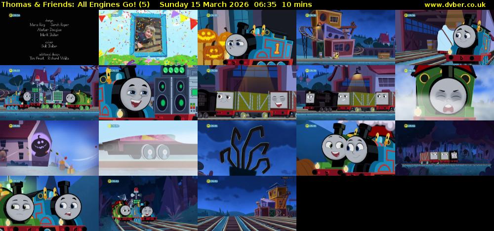 Thomas & Friends: All Engines Go! (5) Sunday 15 March 2026 06:35 - 06:45