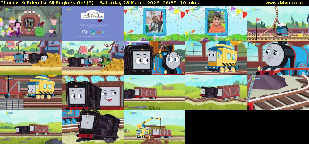 Thomas & Friends: All Engines Go! (5) Saturday 28 March 2026 06:35 - 06:45