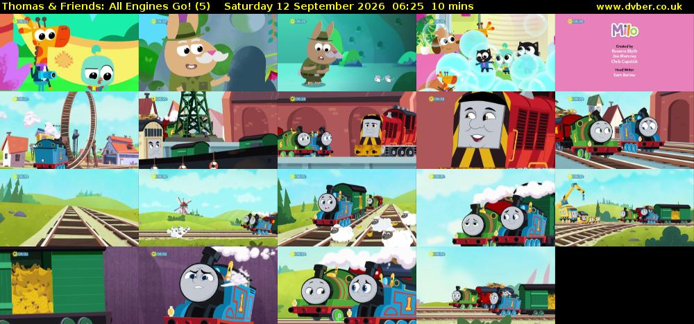 Thomas & Friends: All Engines Go! (5) Saturday 12 September 2026 06:25 - 06:35