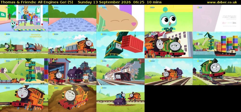 Thomas & Friends: All Engines Go! (5) Sunday 13 September 2026 06:25 - 06:35