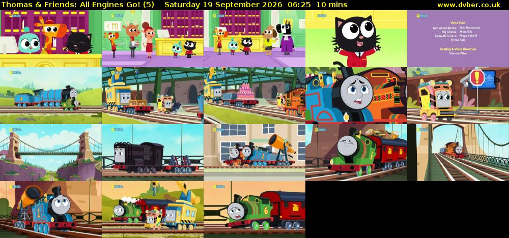 Thomas & Friends: All Engines Go! (5) Saturday 19 September 2026 06:25 - 06:35