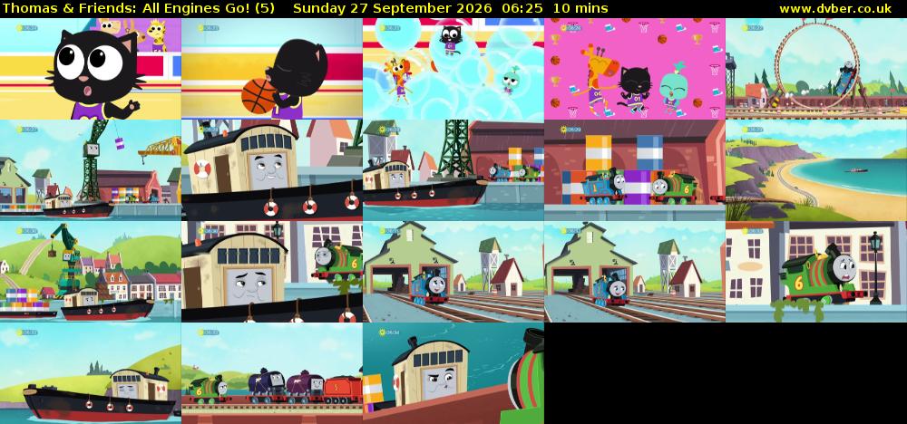 Thomas & Friends: All Engines Go! (5) Sunday 27 September 2026 06:25 - 06:35