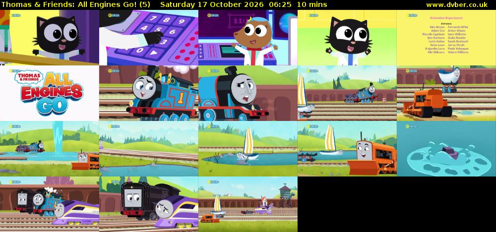 Thomas & Friends: All Engines Go! (5) Saturday 17 October 2026 06:25 - 06:35