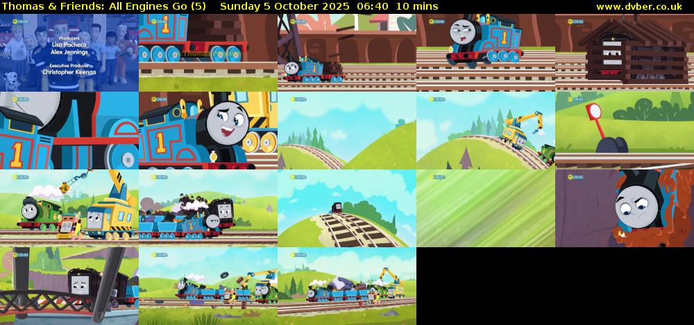 Thomas & Friends: All Engines Go (5) Sunday 5 October 2025 06:40 - 06:50