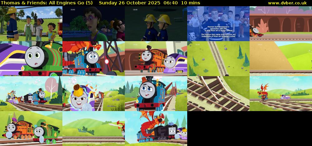 Thomas & Friends: All Engines Go (5) Sunday 26 October 2025 06:40 - 06:50