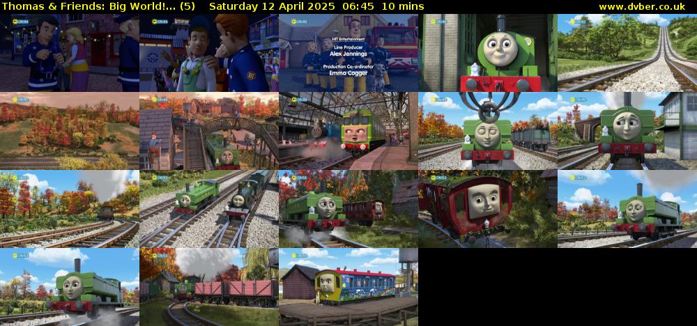 Thomas & Friends: Big World!... (5) Saturday 12 April 2025 06:45 - 06:55