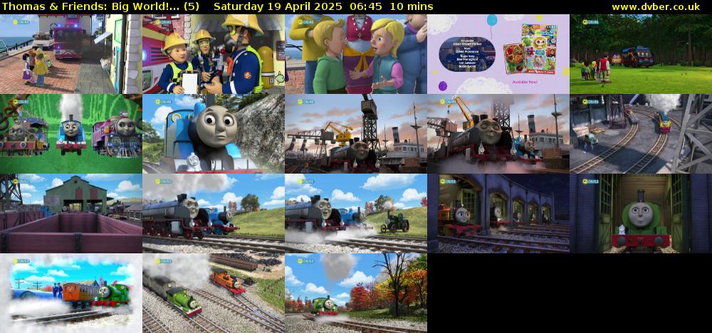 Thomas & Friends: Big World!... (5) Saturday 19 April 2025 06:45 - 06:55
