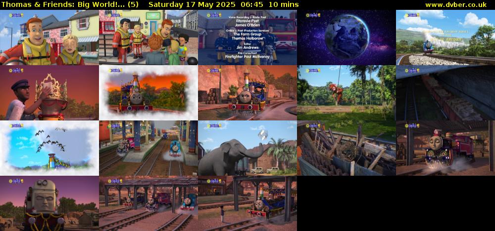 Thomas & Friends: Big World!... (5) Saturday 17 May 2025 06:45 - 06:55