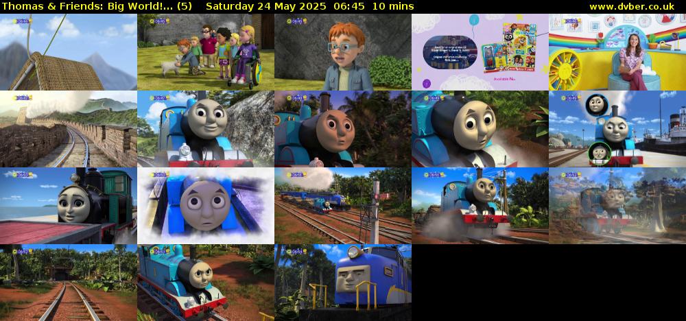 Thomas & Friends: Big World!... (5) Saturday 24 May 2025 06:45 - 06:55