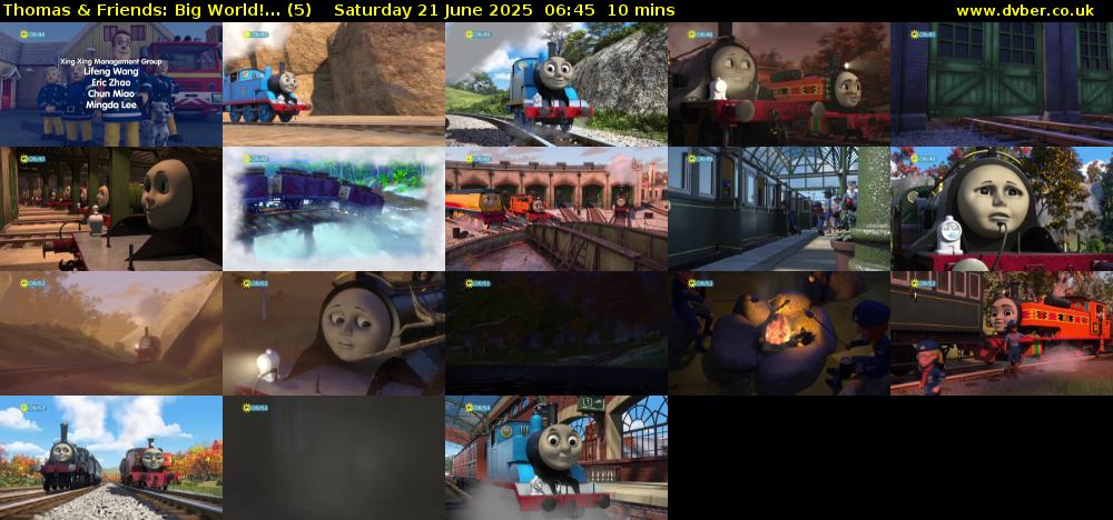 Thomas & Friends: Big World!... (5) Saturday 21 June 2025 06:45 - 06:55