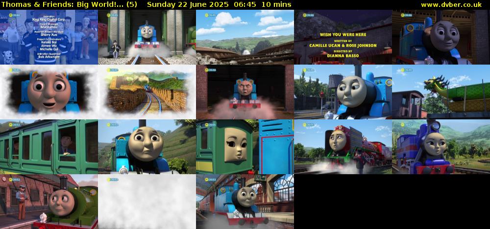 Thomas & Friends: Big World!... (5) Sunday 22 June 2025 06:45 - 06:55