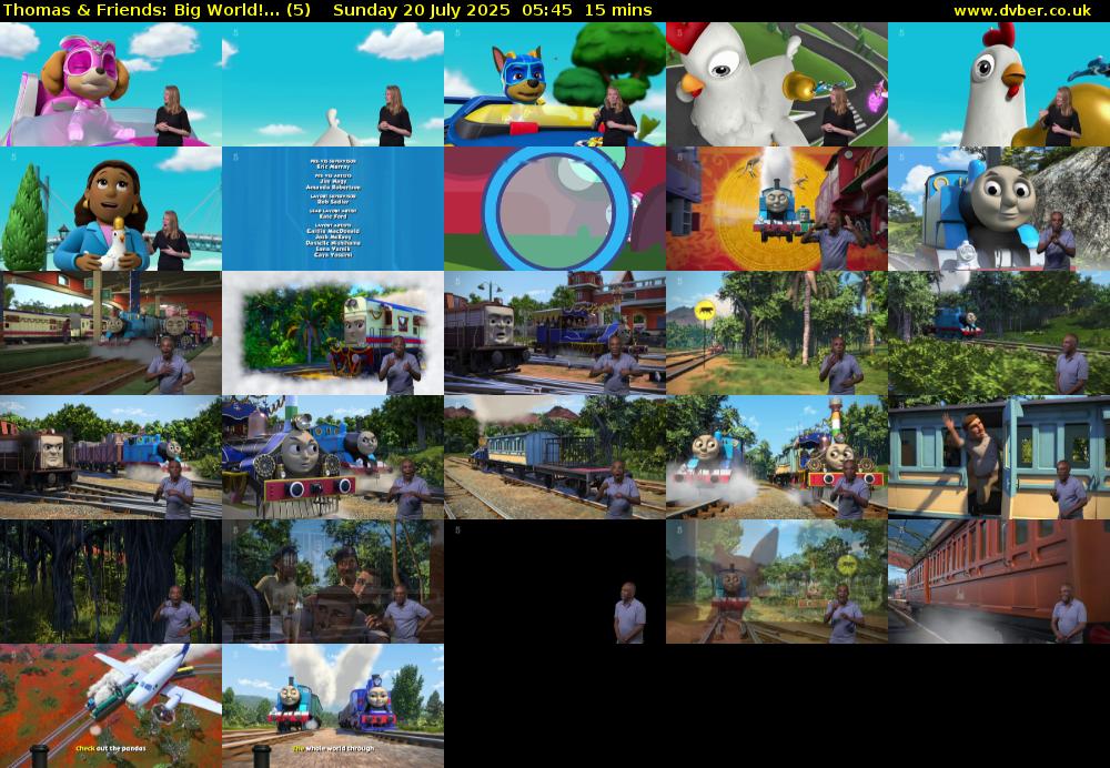 Thomas & Friends: Big World!... (5) Sunday 20 July 2025 05:45 - 06:00