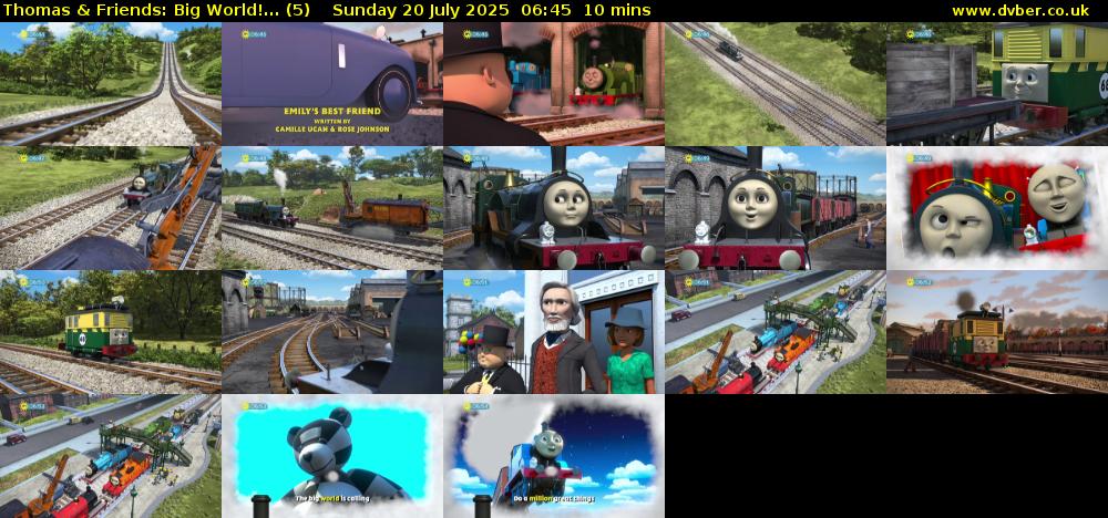 Thomas & Friends: Big World!... (5) Sunday 20 July 2025 06:45 - 06:55