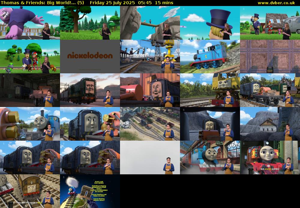 Thomas & Friends: Big World!... (5) Friday 25 July 2025 05:45 - 06:00