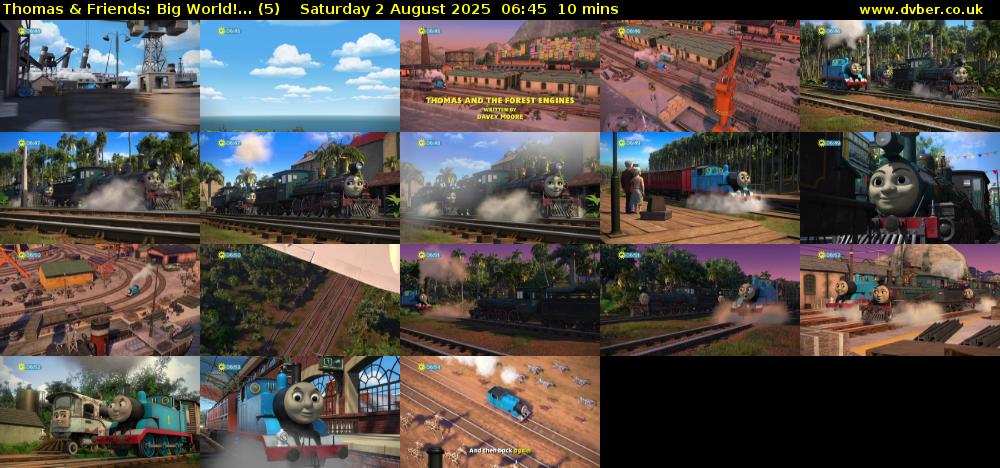 Thomas & Friends: Big World!... (5) Saturday 2 August 2025 06:45 - 06:55