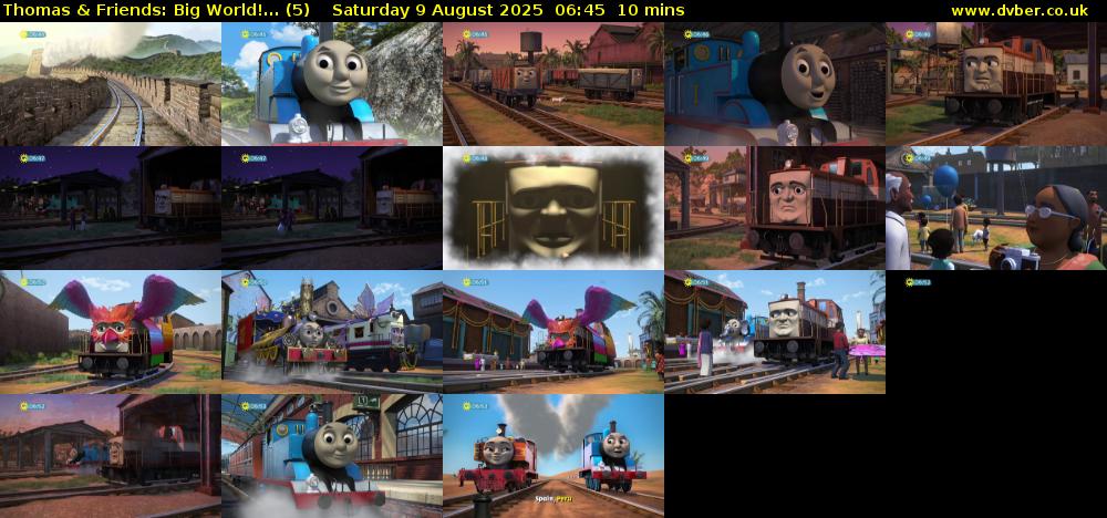 Thomas & Friends: Big World!... (5) Saturday 9 August 2025 06:45 - 06:55