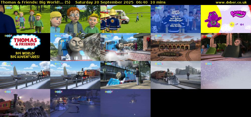 Thomas & Friends: Big World!... (5) Saturday 20 September 2025 06:40 - 06:50