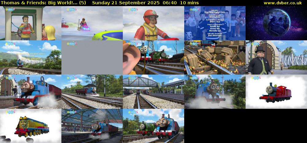 Thomas & Friends: Big World!... (5) Sunday 21 September 2025 06:40 - 06:50
