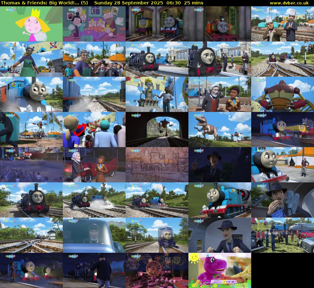 Thomas & Friends: Big World!... (5) Sunday 28 September 2025 06:30 - 06:55