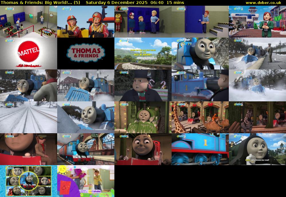 Thomas & Friends: Big World!... (5) Saturday 6 December 2025 06:40 - 06:55