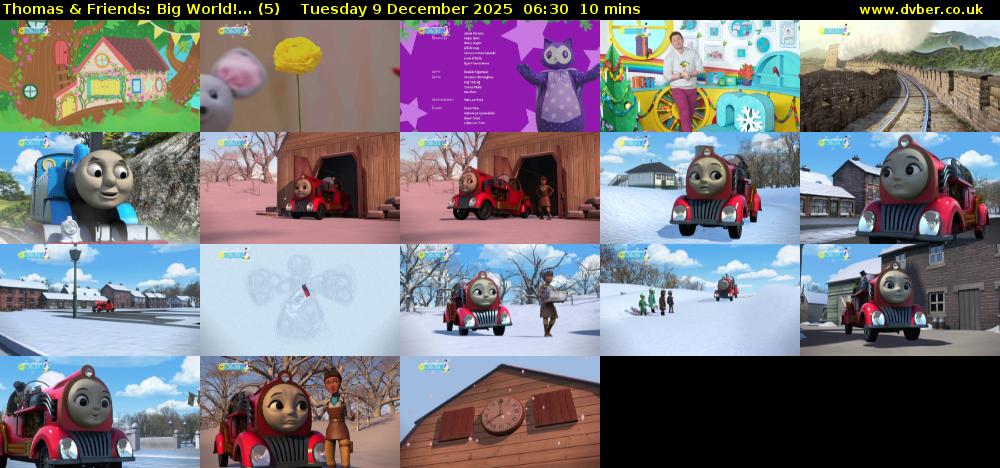Thomas & Friends: Big World!... (5) Tuesday 9 December 2025 06:30 - 06:40