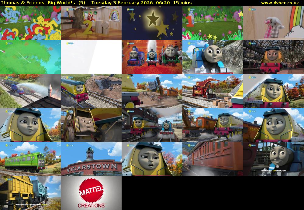 Thomas & Friends: Big World!... (5) Tuesday 3 February 2026 06:20 - 06:35