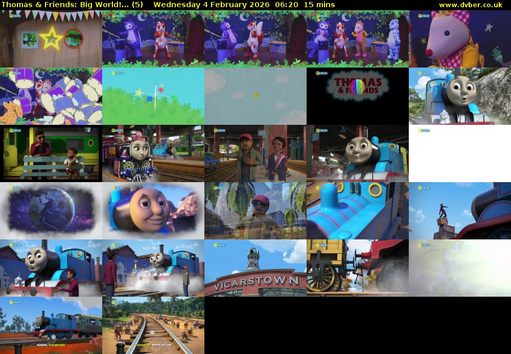 Thomas & Friends: Big World!... (5) Wednesday 4 February 2026 06:20 - 06:35