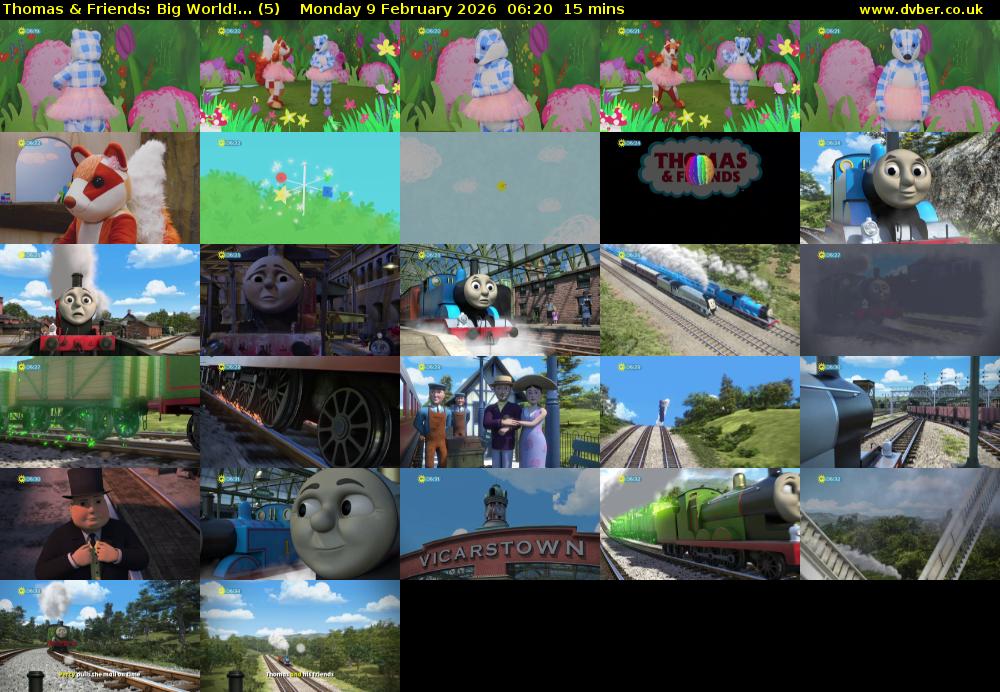Thomas & Friends: Big World!... (5) Monday 9 February 2026 06:20 - 06:35