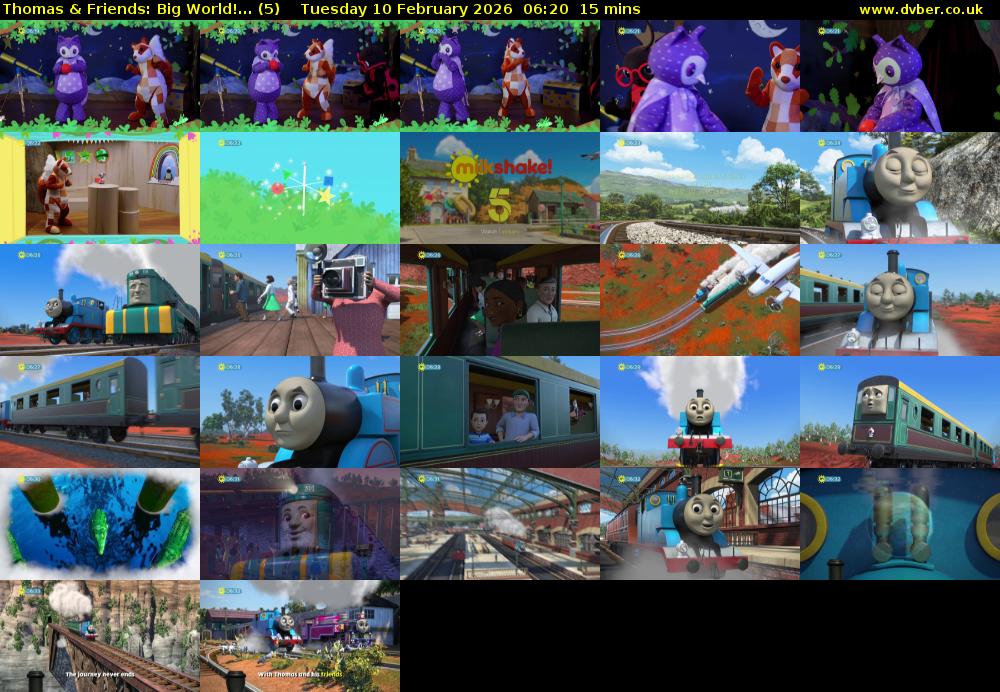 Thomas & Friends: Big World!... (5) Tuesday 10 February 2026 06:20 - 06:35