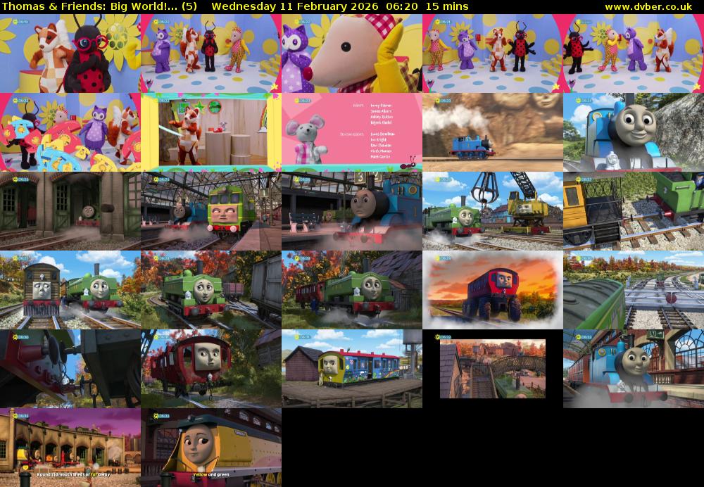 Thomas & Friends: Big World!... (5) Wednesday 11 February 2026 06:20 - 06:35