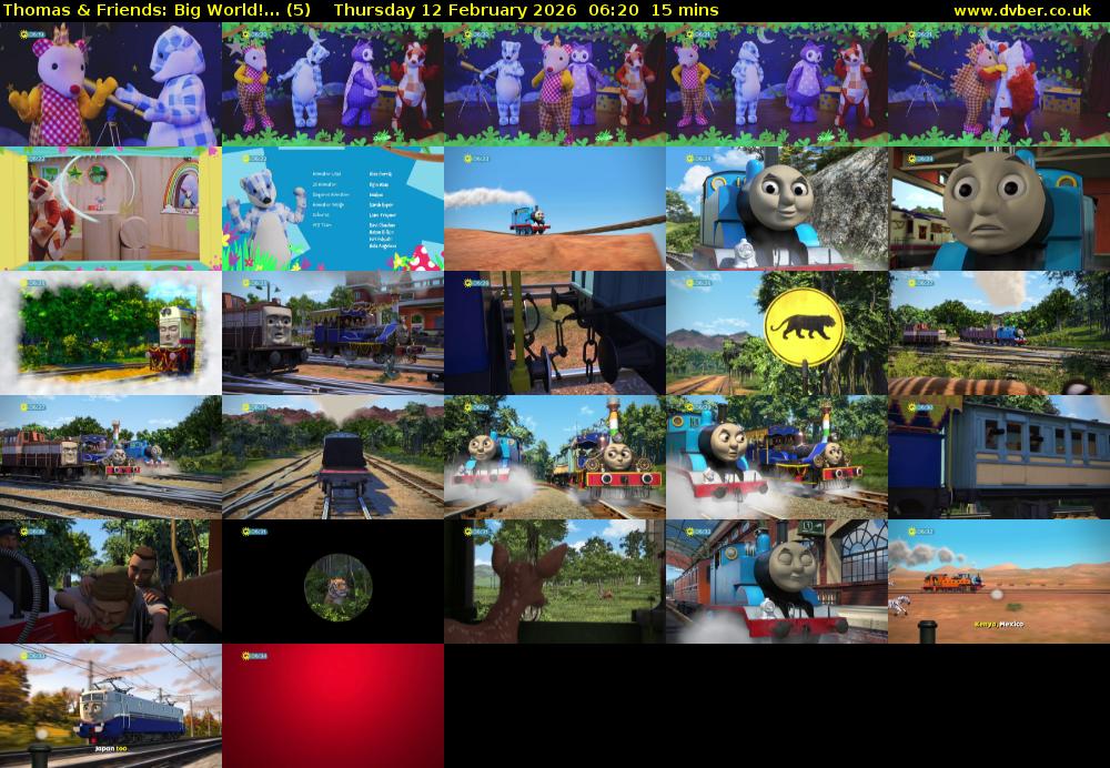 Thomas & Friends: Big World!... (5) Thursday 12 February 2026 06:20 - 06:35