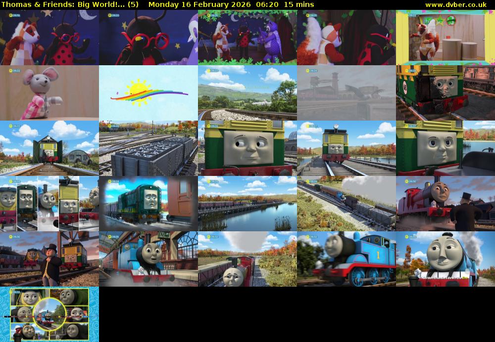 Thomas & Friends: Big World!... (5) Monday 16 February 2026 06:20 - 06:35