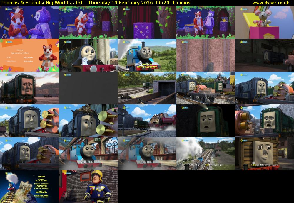 Thomas & Friends: Big World!... (5) Thursday 19 February 2026 06:20 - 06:35