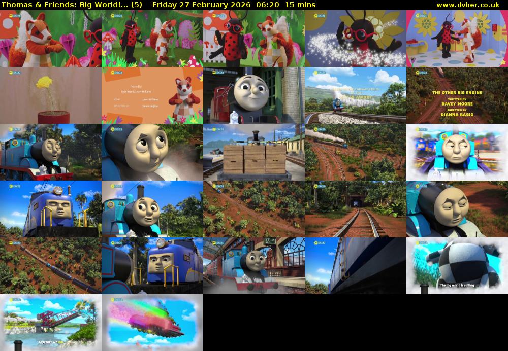 Thomas & Friends: Big World!... (5) Friday 27 February 2026 06:20 - 06:35