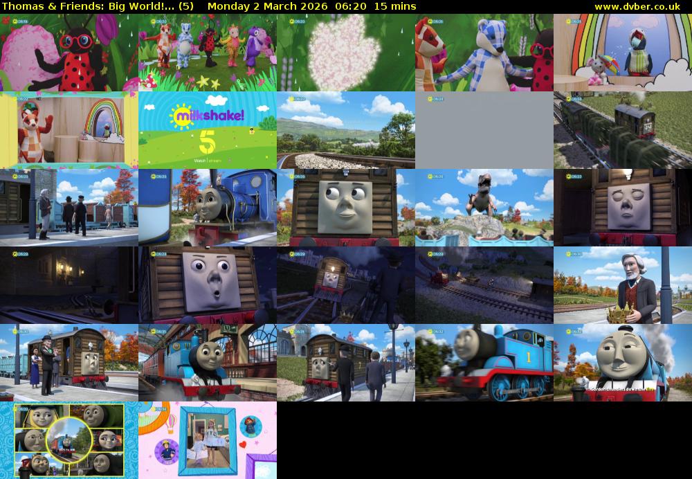 Thomas & Friends: Big World!... (5) Monday 2 March 2026 06:20 - 06:35