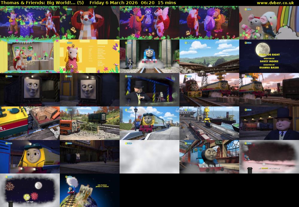 Thomas & Friends: Big World!... (5) Friday 6 March 2026 06:20 - 06:35