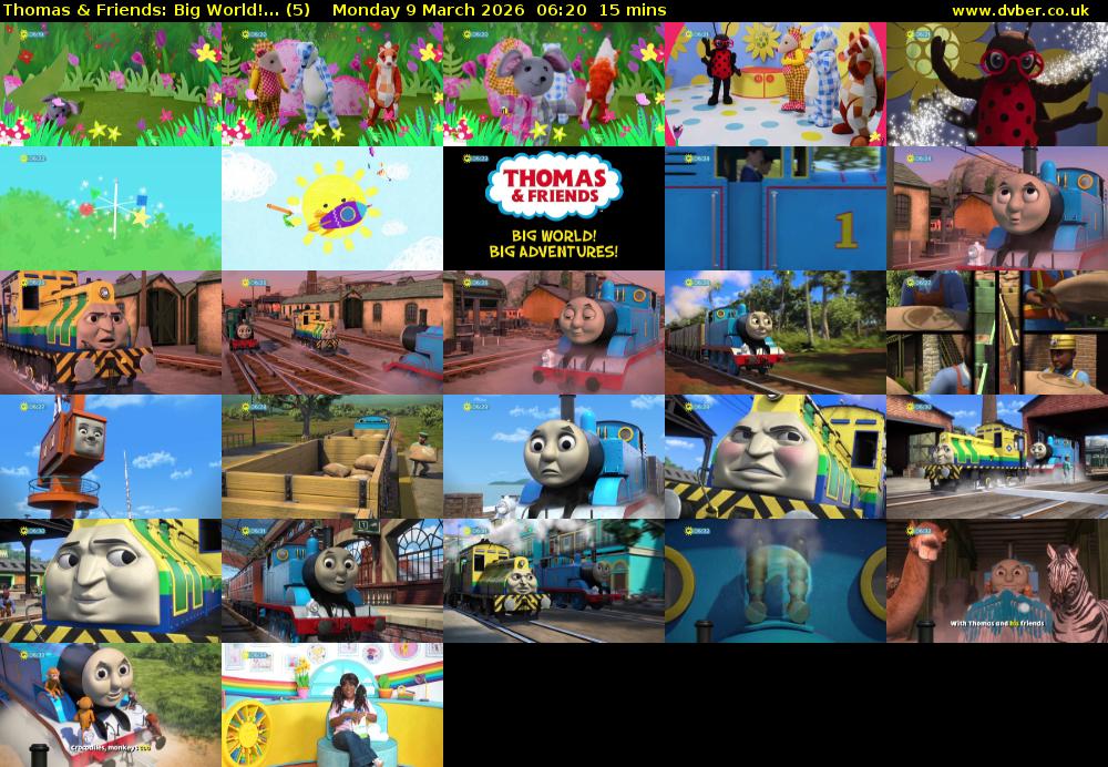 Thomas & Friends: Big World!... (5) Monday 9 March 2026 06:20 - 06:35