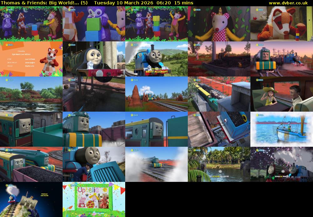 Thomas & Friends: Big World!... (5) Tuesday 10 March 2026 06:20 - 06:35