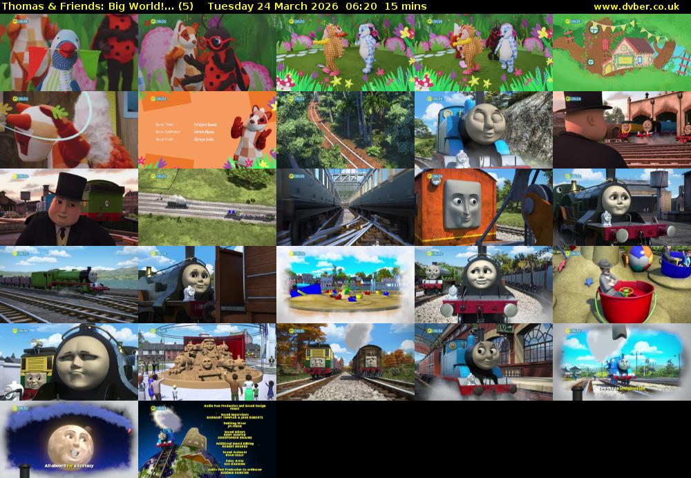 Thomas & Friends: Big World!... (5) Tuesday 24 March 2026 06:20 - 06:35