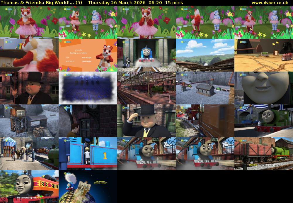 Thomas & Friends: Big World!... (5) Thursday 26 March 2026 06:20 - 06:35