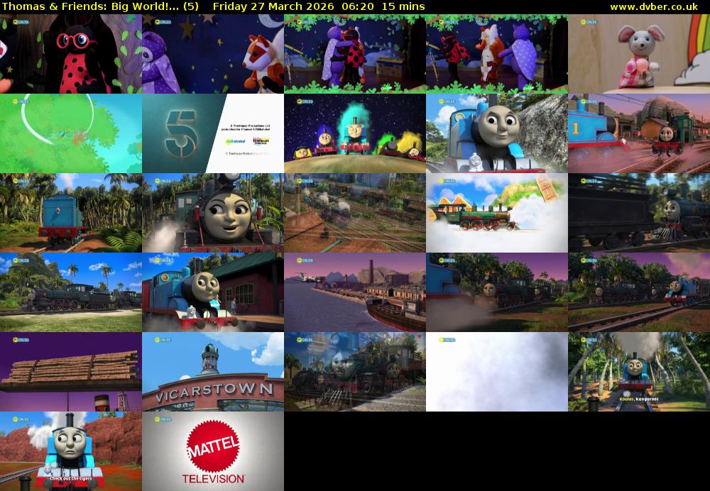 Thomas & Friends: Big World!... (5) Friday 27 March 2026 06:20 - 06:35