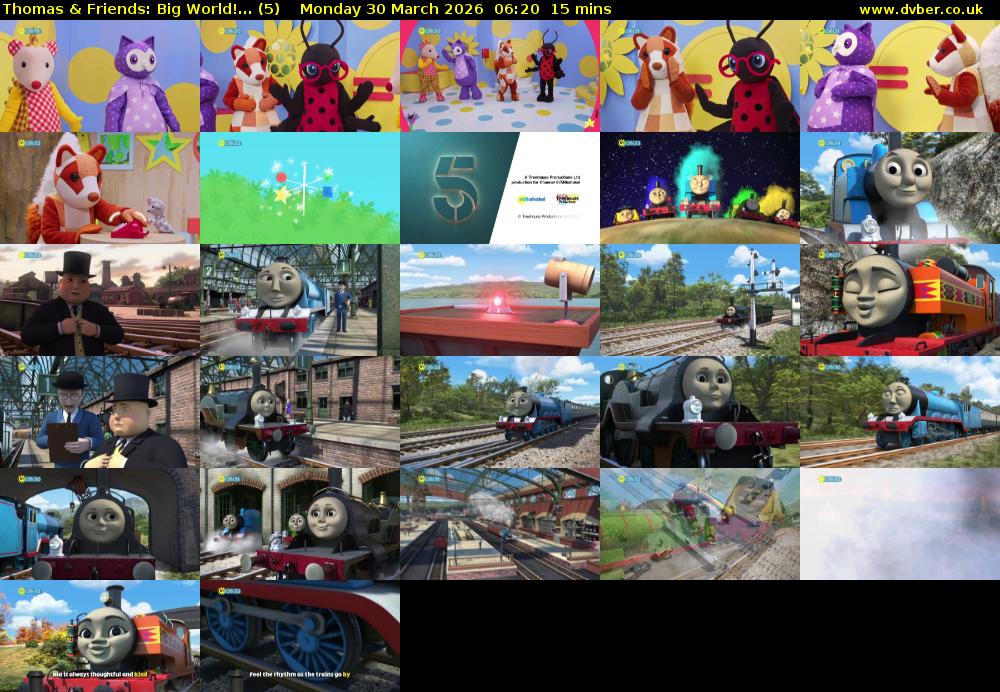 Thomas & Friends: Big World!... (5) Monday 30 March 2026 06:20 - 06:35