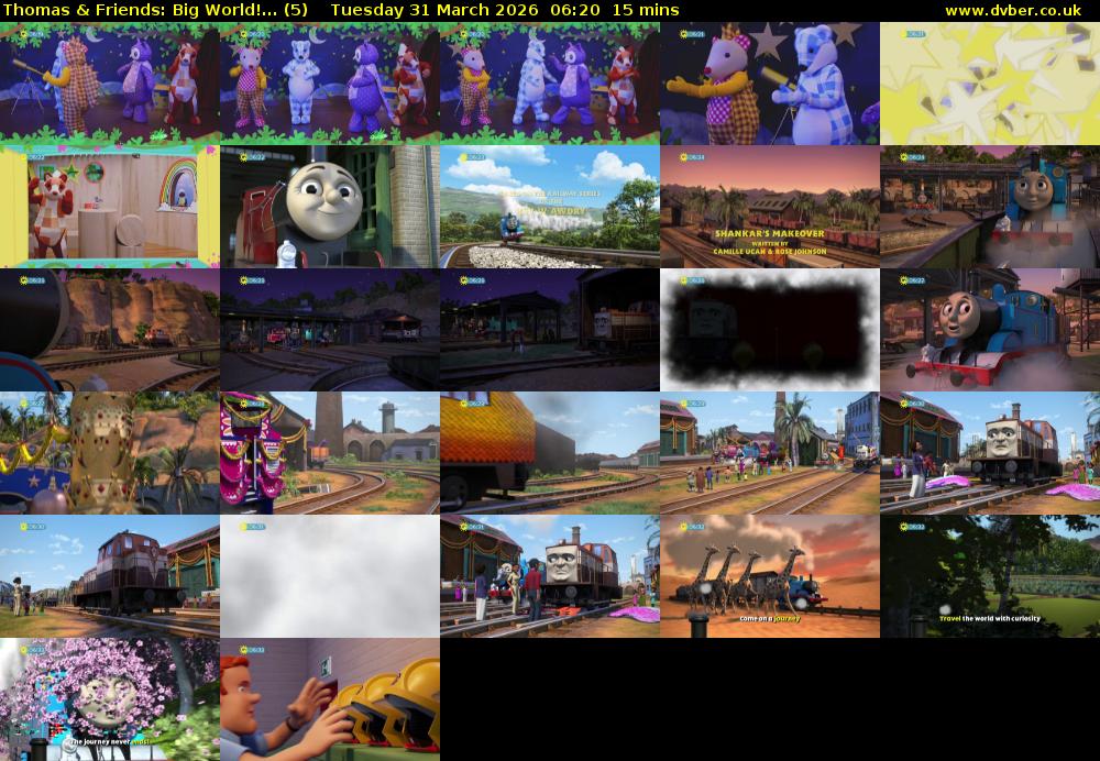 Thomas & Friends: Big World!... (5) Tuesday 31 March 2026 06:20 - 06:35