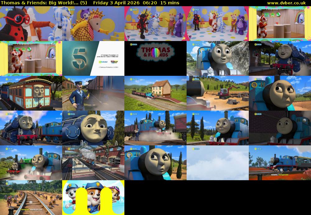 Thomas & Friends: Big World!... (5) Friday 3 April 2026 06:20 - 06:35